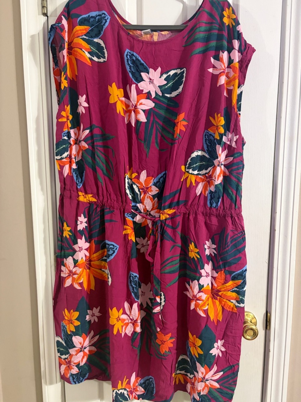 Old Navy Pink Floral Plus-Size dress